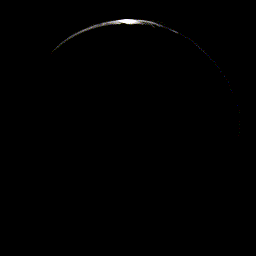 Animated 3D render of a spinning globe.